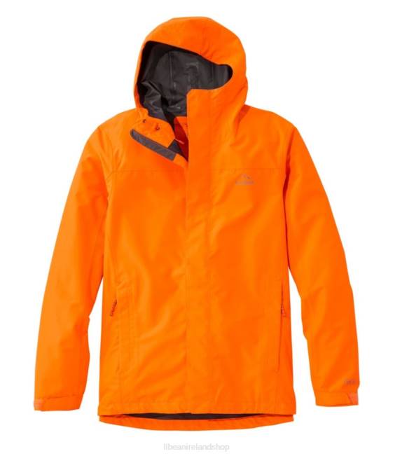LLBean Northwoods Rain Jacket Men J46J3447 Outdoor Equipment Hunter Orange