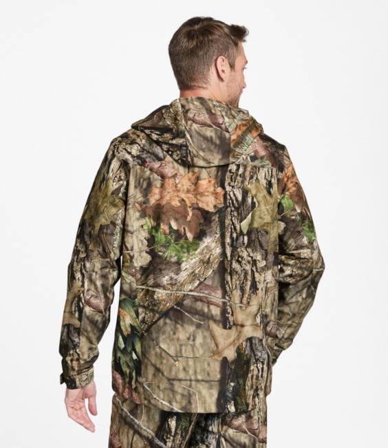 LLBean Northwoods Rain Jacket Men J46J590 Outdoor Equipment Mossy Oak Country