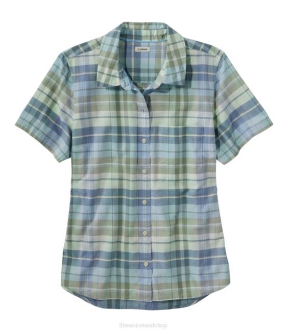 LLBean Organic Classic Cotton Shirt Women J46J3496 Clothing Faded Jade