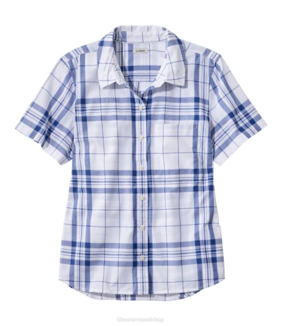 LLBean Organic Classic Cotton Shirt Women J46J686 Clothing Indigo Ink