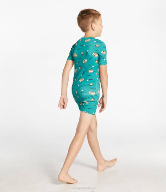 LLBean Organic Cotton Fitted Pajamas Kids J46J418 Clothing Silver Birch Outdoors