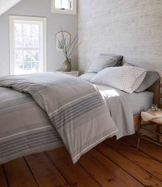 LLBean Organic Cotton Percale Sheet Collection Unisex J46J6832 Bedding Cream