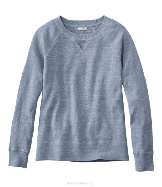 LLBean Organic Cotton Slub Sweater Women J46J236 Clothing Indigo