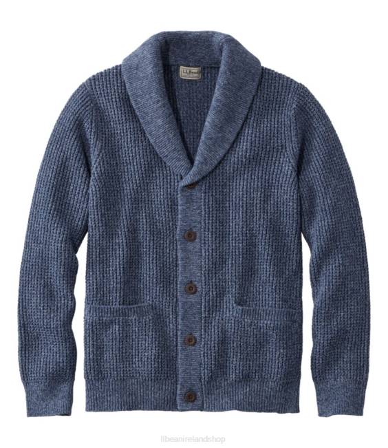 LLBean Organic Cotton Sweater Men J46J5025 Clothing Vintage Indigo