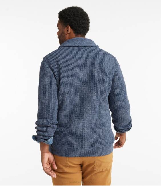 LLBean Organic Cotton Sweater Men J46J6642 Clothing Dark Cinder