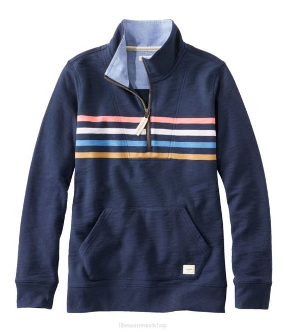 Classic Navy Placed Stripe