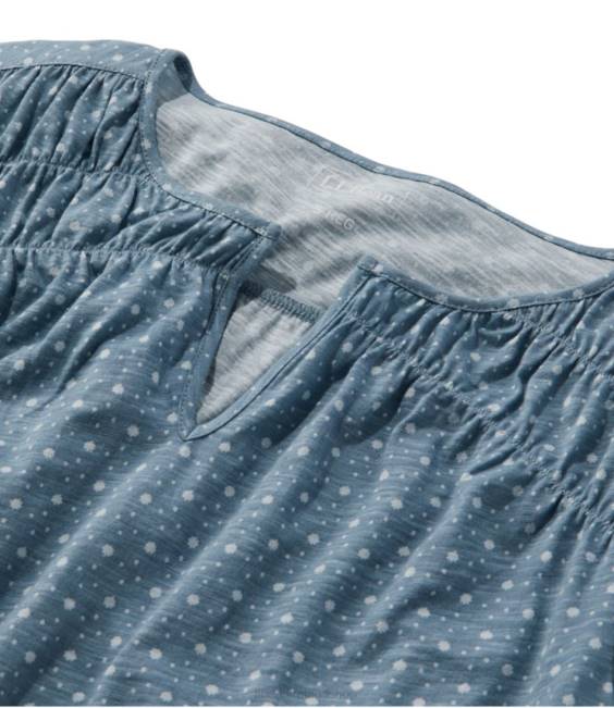 LLBean Organic Cotton Tee Women J46J2980 Clothing Rose Wash Ditsy Floral