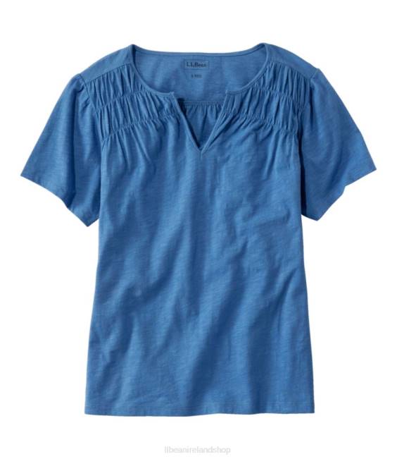LLBean Organic Cotton Tee Women J46J3171 Clothing Rustic Blue