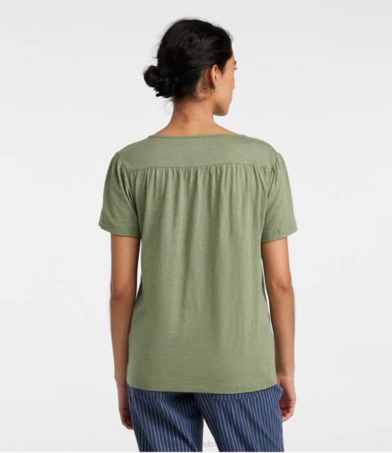 LLBean Organic Cotton Tee Women J46J3171 Clothing Rustic Blue