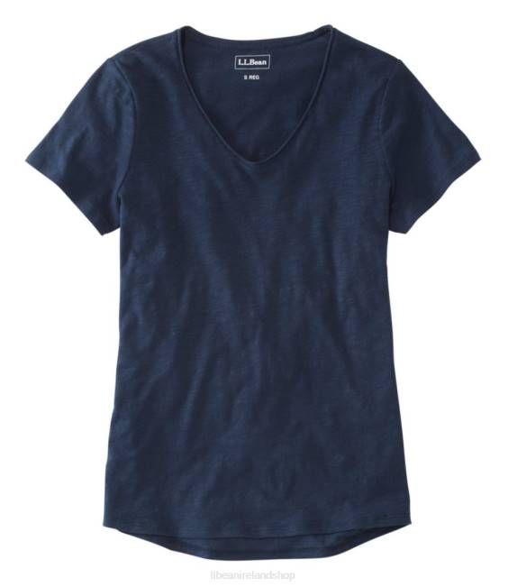 LLBean Organic Cotton Tee Women J46J53 Clothing Classic Navy