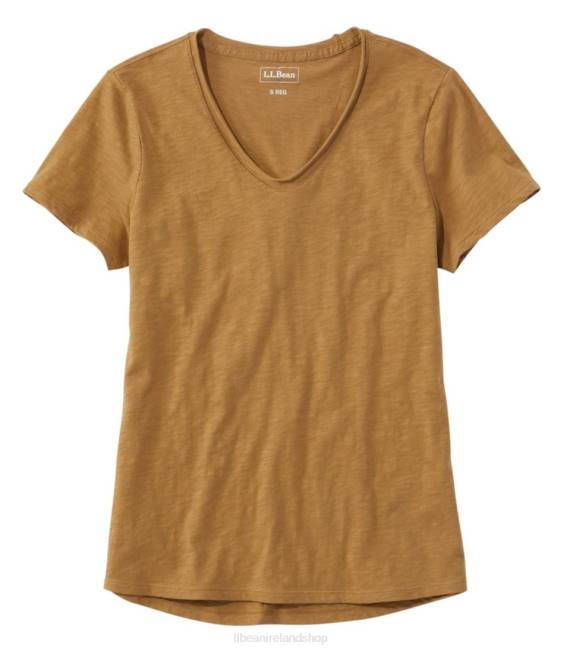 LLBean Organic Cotton Tee Women J46J5689 Clothing Light Saddle