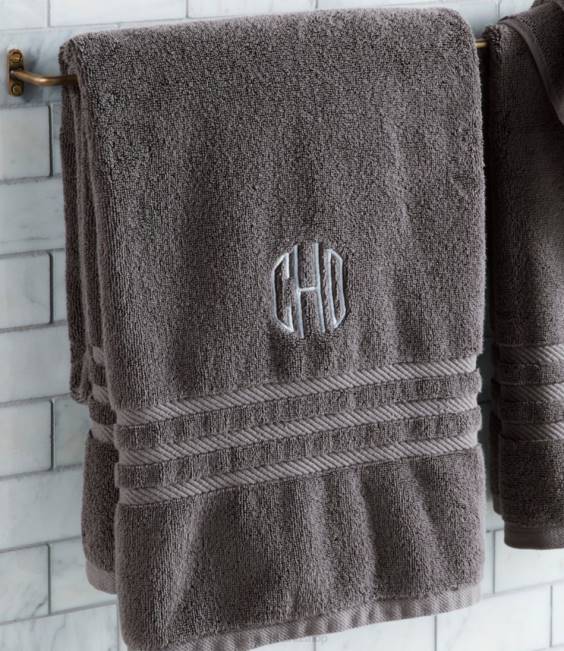 LLBean Organic Cotton Towel Unisex J46J5517 Bath Rustic Blue