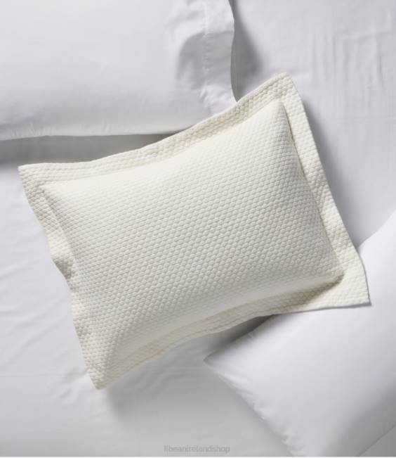 LLBean Organic Honeycomb Matelasse Sham Unisex J46J2612 Bedding Sea Salt