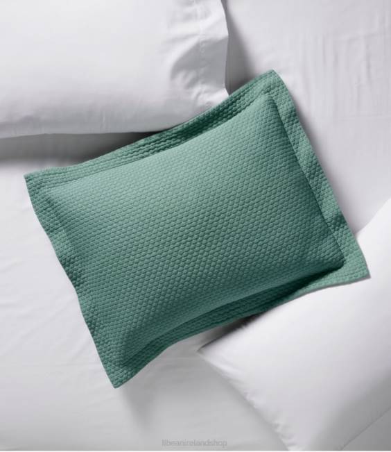 LLBean Organic Honeycomb Matelasse Sham Unisex J46J5574 Bedding Sea Pine