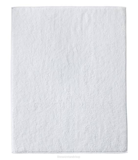 LLBean Organic Textured Cotton Bath Mat Unisex J46J5577 Bath White