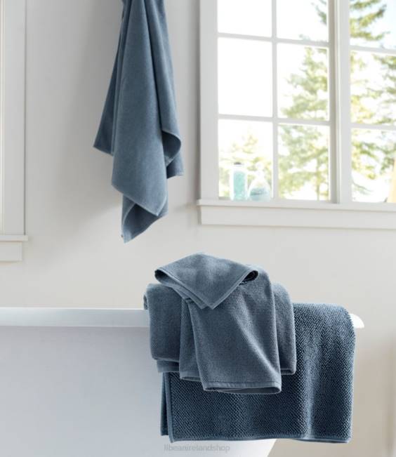 LLBean Organic Textured Cotton Towel Set Unisex J46J4394 Bath Feldspar