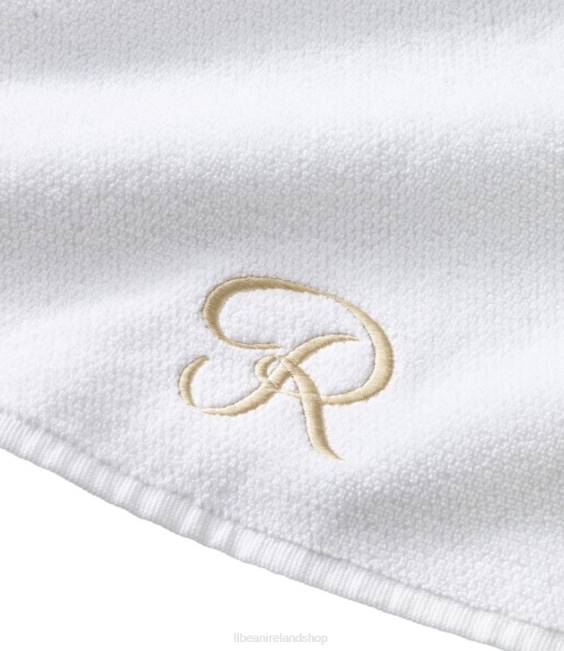 LLBean Organic Textured Cotton Towel Unisex J46J6788 Bath Antique White