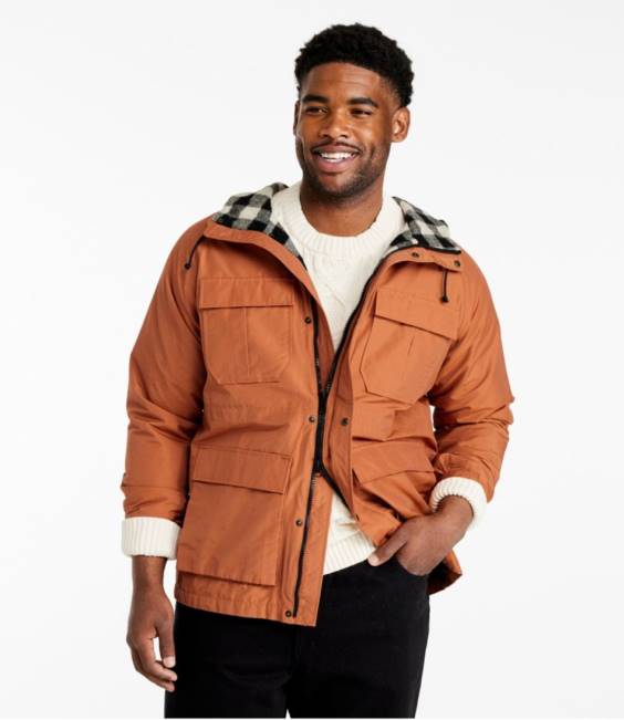 LLBean Original Baxter State Parka \82 Men J46J3456 Outerwear Storm Blue/Black Forest Green