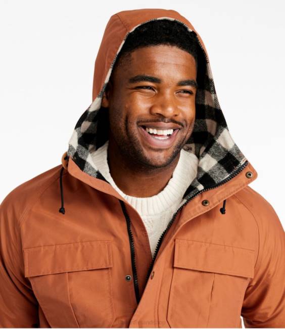 LLBean Original Baxter State Parka \82 Men J46J3456 Outerwear Storm Blue/Black Forest Green