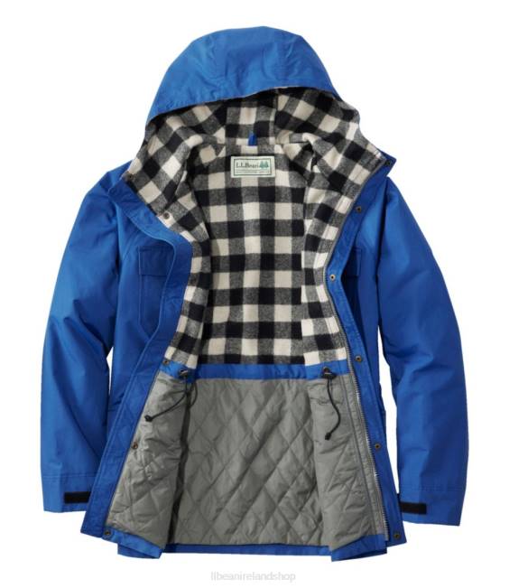 LLBean Original Baxter State Parka \82 Men J46J3456 Outerwear Storm Blue/Black Forest Green