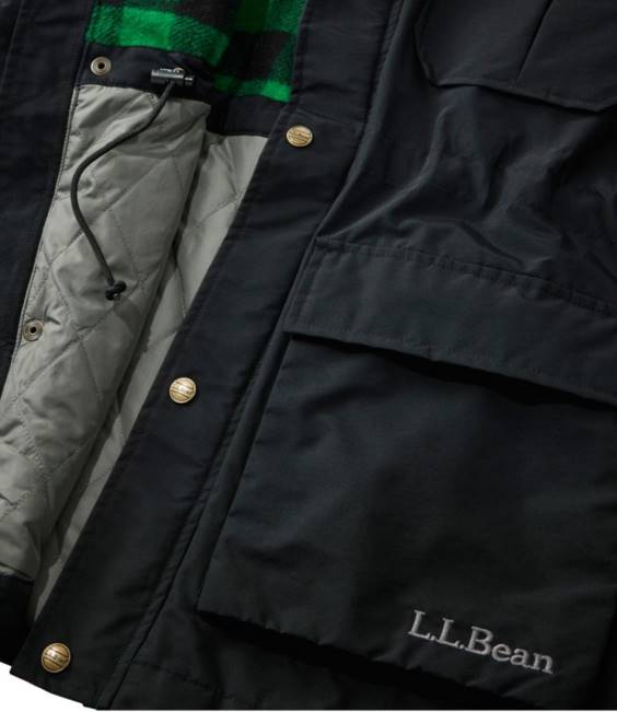 LLBean Original Baxter State Parka \82 Men J46J3456 Outerwear Storm Blue/Black Forest Green