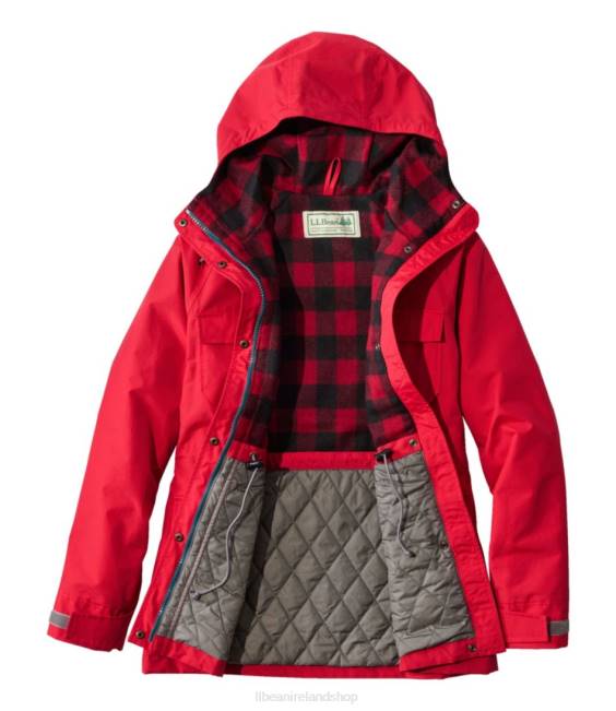 LLBean Original Baxter State Parka \82 Women J46J3688 Outerwear Storm Blue/Black Forest Green