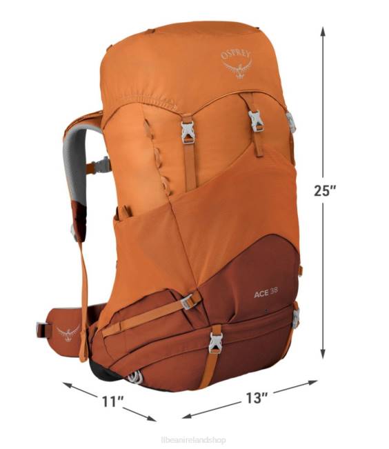 LLBean Osprey Ace 38 Pack Unisex J46J1664 Outdoor Equipment Sunset Orange