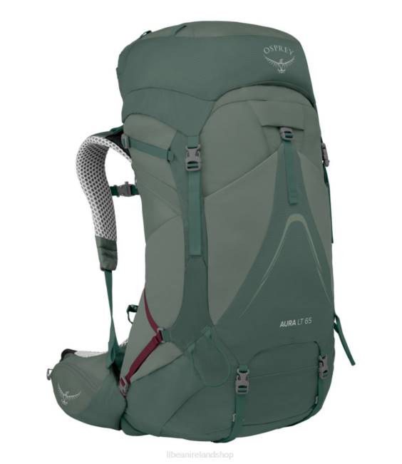 LLBean Osprey Aura AG LT 65 Backpack Unisex J46J1915 Outdoor Equipment Koseret Darjeeling/Spring Green