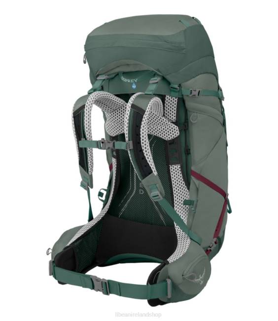 LLBean Osprey Aura AG LT 65 Backpack Unisex J46J1915 Outdoor Equipment Koseret Darjeeling/Spring Green