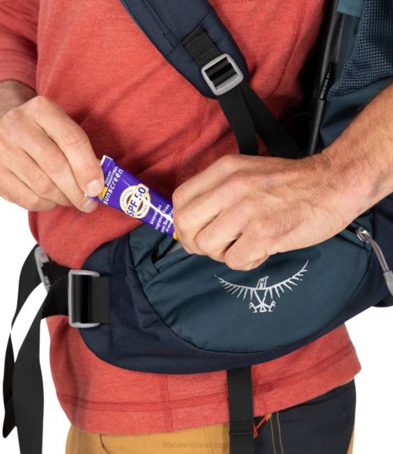 LLBean Osprey Volt 65 Multiday Backpack Unisex J46J1662 Outdoor Equipment Muted Space Blue