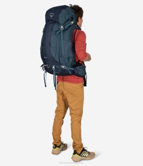 LLBean Osprey Volt 65 Multiday Backpack Unisex J46J1662 Outdoor Equipment Muted Space Blue