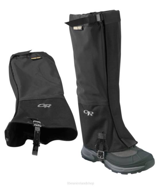 LLBean Outdoor Research Crocodile Gaiters Unisex J46J1948 Outdoor Equipment Black