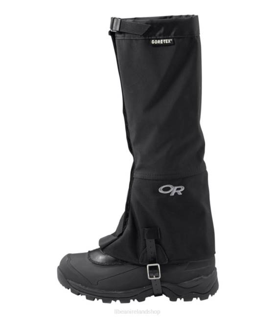 LLBean Outdoor Research Crocodile Gaiters Unisex J46J1948 Outdoor Equipment Black