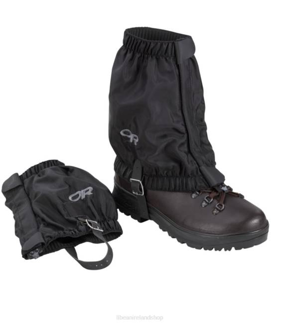 LLBean Outdoor Research Rocky Mountain Low Gaiters Unisex J46J1805 Outdoor Equipment Black