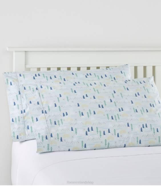 LLBean Outdoors Percale Sheet Set Unisex J46J2636 Bedding Pale Blue