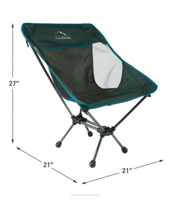 LLBean PackLite Chair Unisex J46J4011 Camping Furniture Black Spruce/Deepest Pine
