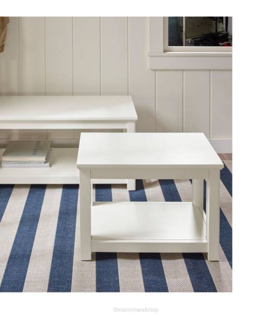 LLBean Painted Farmhouse Bench Unisex J46J2805 Indoor Furniture Paperwhite