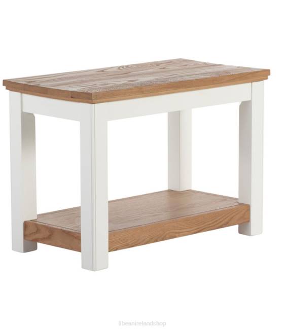 LLBean Painted Farmhouse Bench Wood Top Unisex J46J2824 Indoor Furniture Paperwhite