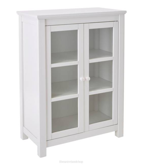 LLBean Painted Farmhouse Cabinet Unisex J46J2861 Indoor Furniture Paperwhite