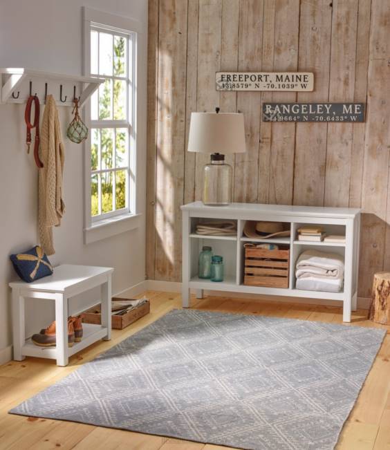 LLBean Painted Farmhouse Storage Console Unisex J46J2851 Indoor Furniture Paperwhite