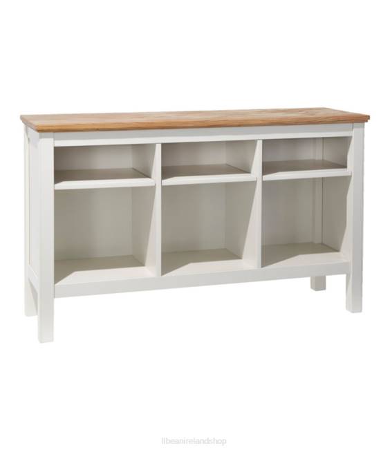 LLBean Painted Farmhouse Storage Console Wood Top Unisex J46J2874 Indoor Furniture Paperwhite