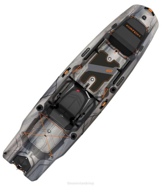 LLBean Pelican Catch Mode 110 Fishing Kayak Unisex J46J2082 Water Sports Granite/Magnetic Grey