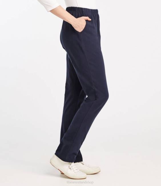 LLBean Perfect Fit Pants Women J46J5651 Clothing Deep Admiral Blue Heather