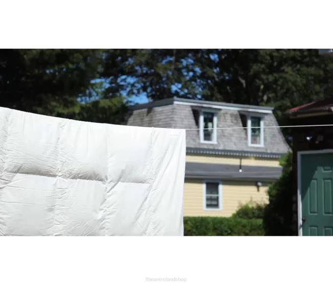 LLBean Permabaffle Box Goose Down Comforter Unisex J46J2770 Bedding Cream