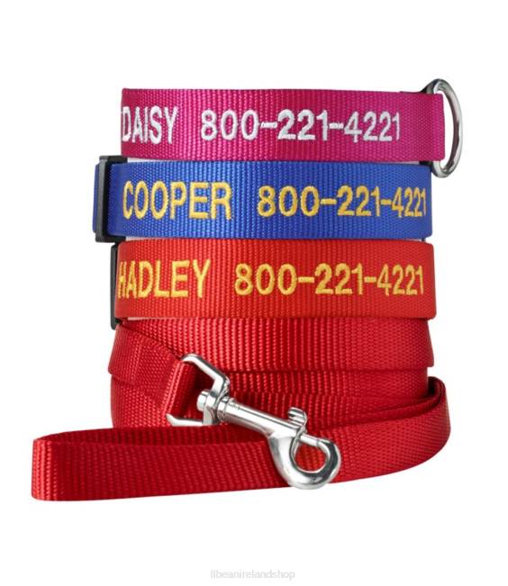 LLBean Personalized Pet Leash Unisex J46J1594 Home Goods Red