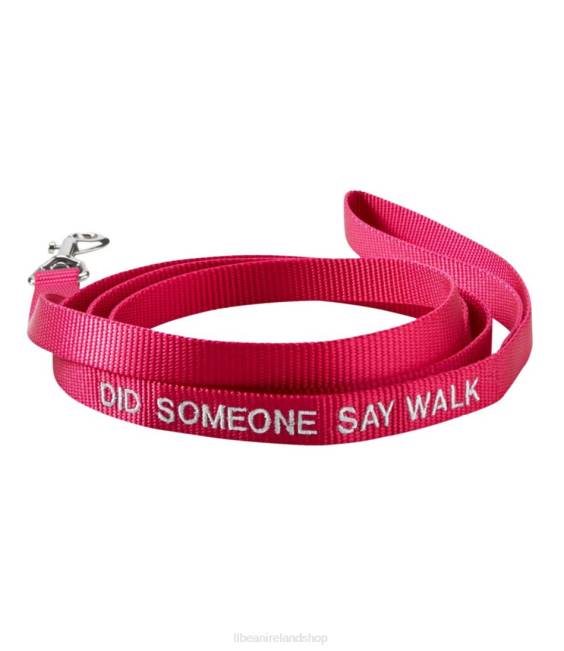 LLBean Personalized Pet Leash Unisex J46J5305 Home Goods Pink Flamingo