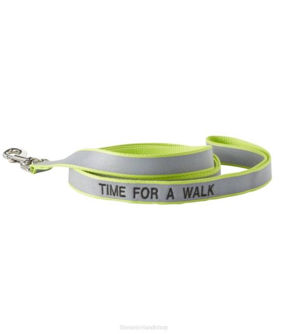 LLBean Personalized Reflective Pet Leash Unisex J46J1812 Home Goods Lime