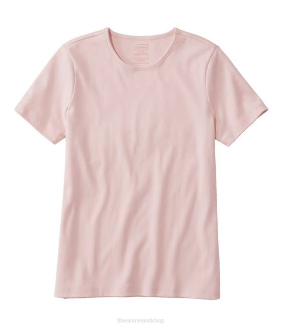 LLBean Pima Cotton Tee Women J46J2930 Clothing Pale Rose