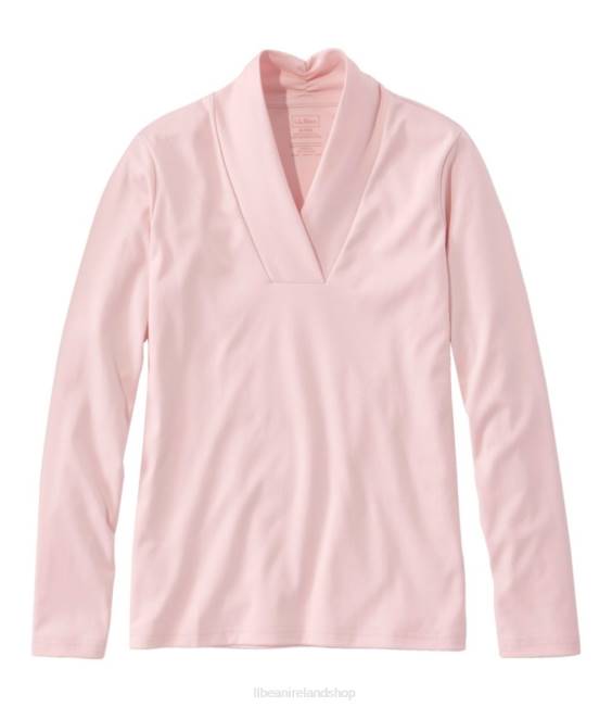 LLBean Pima Cotton Tee Women J46J3015 Clothing Pale Rose