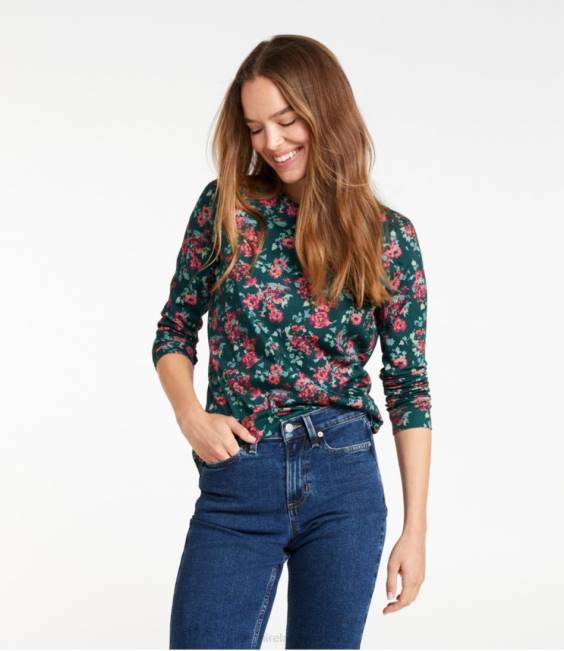 LLBean Pima Cotton Tee Women J46J420 Clothing Pale Rose